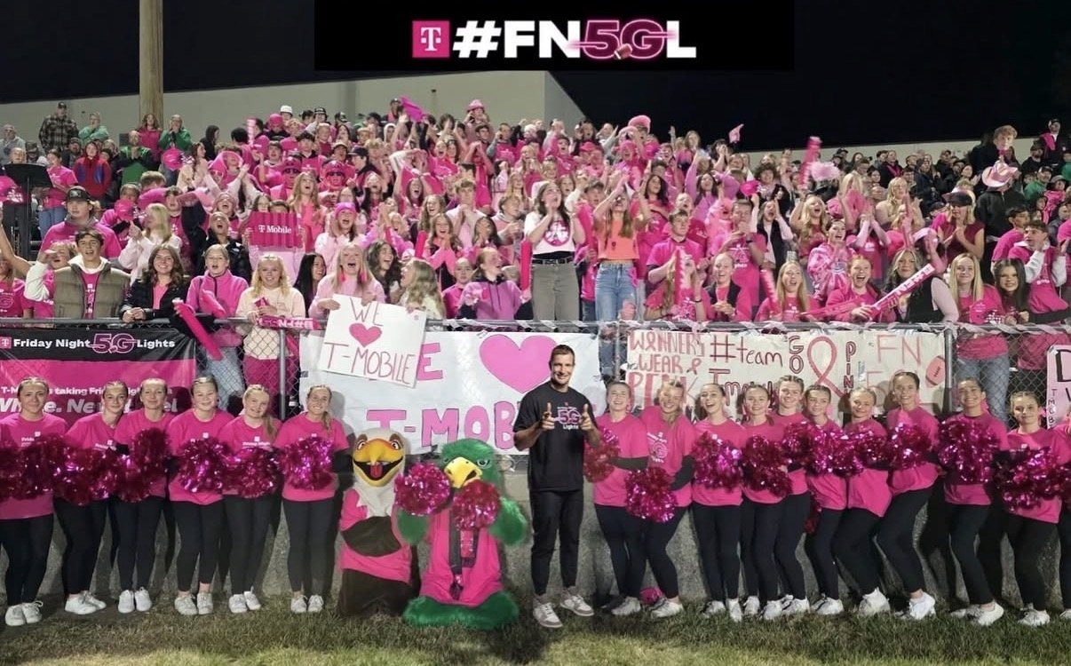 A local school community gathered for Friday Night 5G Lights